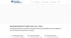 Desktop Screenshot of buitenhofapotheek.nl